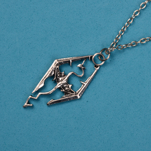 2014 new dinosaur Skyrim Elder Scrolls dragon pendant necklace Popular personalized jewelry N118
