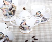  European Style High grade Luxury Bone China Ceramic Tea And Coffee Set