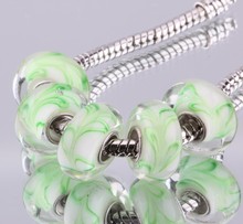5PCS 925 sterling silver DIY thread Murano Glass Beads Charms fit Europe pandora Bracelets necklaces  /hkyaqcfa hykaqpra F375