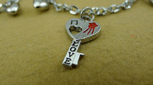 HOT SALE Heart Lock Key Love Bracelet For Couples and Lovers