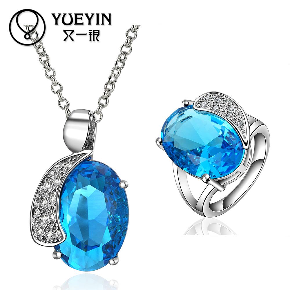 10sets lotFVRS048 2015 new fine jewelry sets Extravagant Party jewlery set for lady Fashion Big Crystal