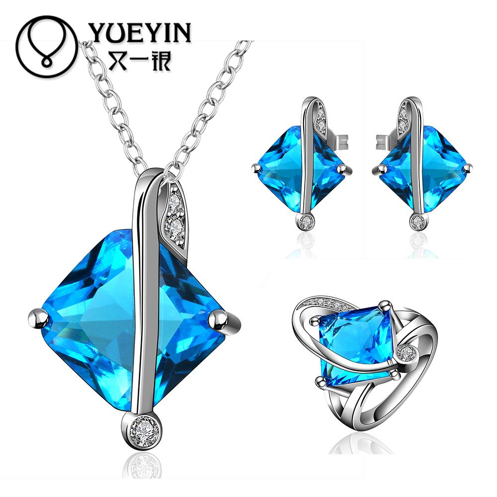 10sets lotFVRS028 2015 new fine jewelry sets Extravagant Party jewlery set for lady Fashion Big Crystal