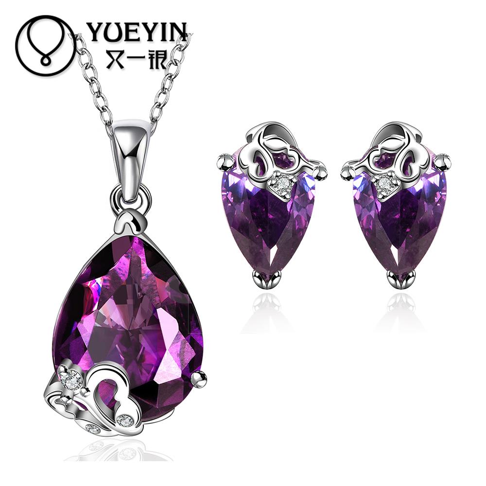 10sets lotFVRS010 2015 new fine jewelry sets Extravagant Party jewlery set for lady Fashion Big Crystal