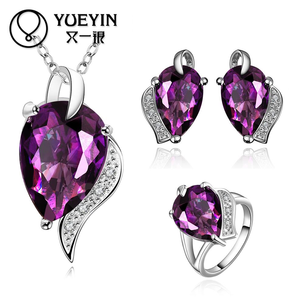 10sets lotFVRS020 2015 new fine jewelry sets Extravagant Party jewlery set for lady Fashion Big Crystal