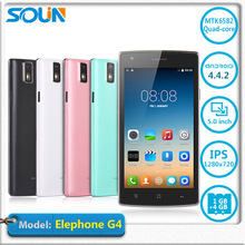 Original Elephone G4 5 inch HD IPS 1280×720 MTK6582 QuadCore Android 4.4 Mobile Cell Phone 1GB RAM 4GB ROM 8MP GPS WIFI In Stock