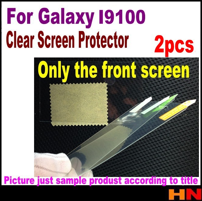 2pcs Clear Glossy screen protector protective film for Samsung Galaxy S2 S II S2 Plus S
