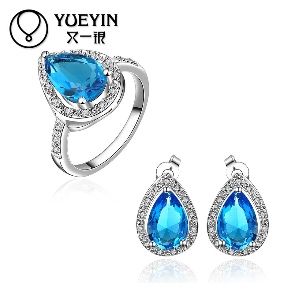 10sets lotFVRS059 2015 new fine jewelry sets Extravagant Party jewlery set for lady Fashion Big Crystal
