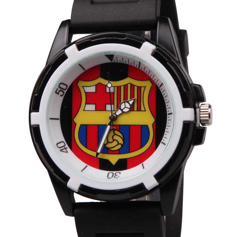 relogio masculino men s sports watches fashion silicone sport watch BARCELONA football fan souvenir stainless steel