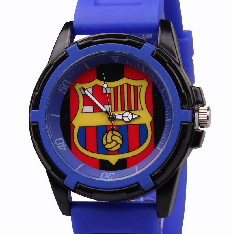 relogio masculino men s sports watches fashion silicone sport watch BARCELONA football fan souvenir stainless steel
