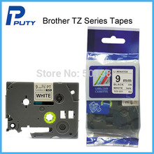 TZe-221,TZ2-221,laminated black on white label tape compatible for p-touch label printers