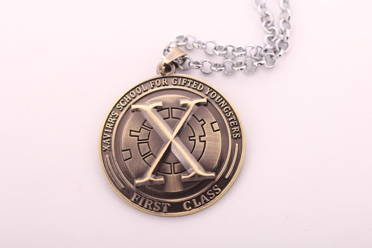 Fashion X Men Jewlery Gifts Movie Necklace Round X Fine Jewelry Free Shipping 