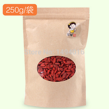 250g goji berry The king of Chinese wolfberry medlar bag in the herbal tea Health tea goji berries Gouqi berry organic food