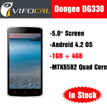 Original Doogee MINT DG330 Smart Mobile Phone MTK6582 Quad Core 5.0” Screen Android 4.2 OS 1GB RAM + 4GB ROM WCDMA 3G WIFI GPS