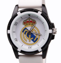 Hot Sale Fashion Outdoor Sports Men Wrist Watch Real Madrid fans souvenirs casual men quartz silicone