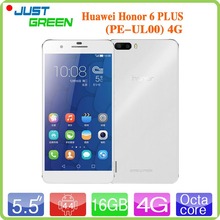 Original Huawei Honor 6 Plus 4G LTE Mobile Phone Kirin925 Octa Core Android 4.4 3GB RAM 5.5” IPS 1920*1080 Dual Rear Camera 8MP