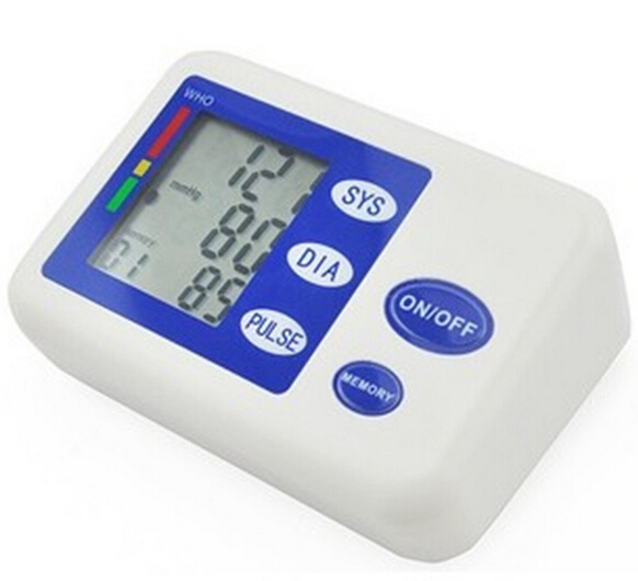 Portable household health monitor LCD Screen Digital Memory Arm Blood Pressure Monitor Heart Beat Meter For