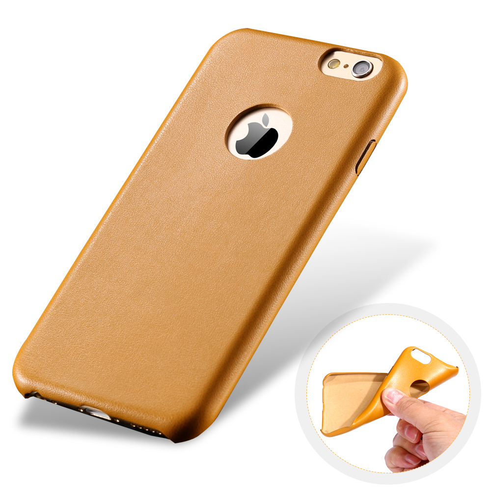 Hot Ultra thin Slim Light Soft TPU Leather Case for Apple iphone 6 4 7 Logo