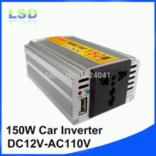 150 W 12 V 110 В DC переменный ток автомобильное зарядное устройство инвертор 50 HZ преобразователь с usb