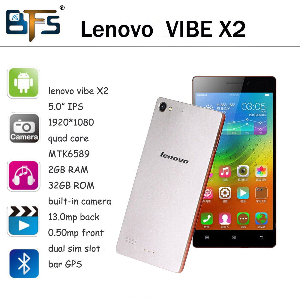 2014 4G TD LTE phone Lenovo Vibe X2 MTK6595 Octa Core 2GB RAM 32GB ROM Smart