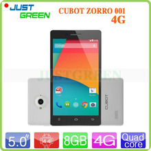 Original Cubot ZORRO 001 Android 4.4 Cell Phone 5″ 1280X720 MSM8916 Quad Core 1.2GHz 1GB RAM 8GB ROM 8MP Dual SIM GPS 4G FDD LTE
