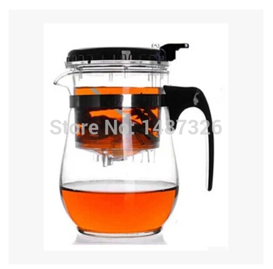 Free Shipping 2014 New Style 500ml Glass Teapot with Original Packing Box Office Tea Kettle Integrative