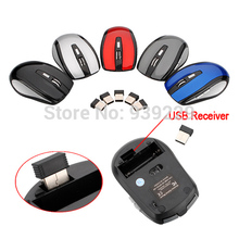 Brand New Wholesale Price 2.4GHz High Qulity Wireless RF Optical Mouse/Mice+USB 2.0 Receiver For PC Laptop