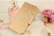 6 Color Top Quality Diamond Leather Case For Lenovo A536 With card Holder Flip Cell Phone