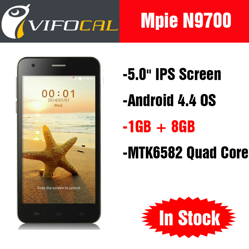 New Mpie N9700 MTK6582 Quad Core Smart Mobile Phone 5 0 IPS Screen Android 4 4