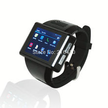 black AN1 Android 4 1 Dual Core 2 0 inch Touch Screen Smart Watch Phone GSM