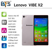 New Arrival Lenovo VIBE X2 4G LTE Cell Phone Octa Core 1.5GHz Android 4.4 2GB RAM 32GB Dual SIM 13MP Camera WCDMA