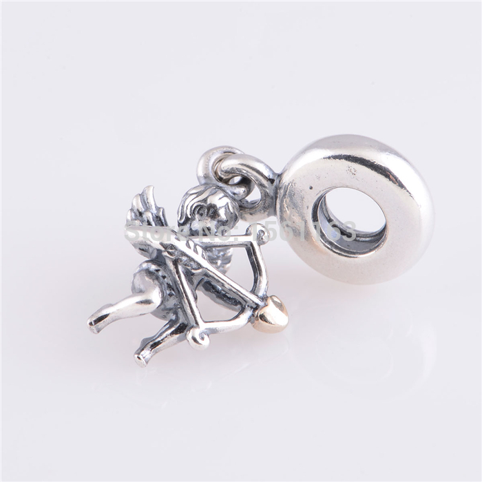Free Shipping Guaranteed 100 925 Sterling Silver Cupid Dangle Charm New Arrival Charm Fashion Jewelry
