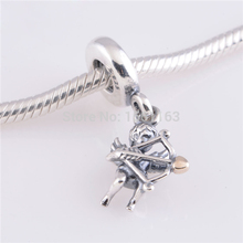 Free Shipping Guaranteed 100 925 Sterling Silver Cupid Dangle Charm New Arrival Charm Fashion Jewelry