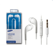 100% Genuine HS330 In Ear Earphones with Microphone Headphones for Samsung Galaxy S3 S4 S5 Note2 Note3 Note4 With Retail Package