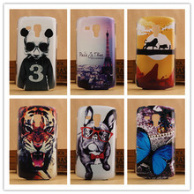 Newest Pattern Fashion Tower Animal Case For Samsung Galaxy S Duos S7562 Painting Hard Back Cover Cases PY