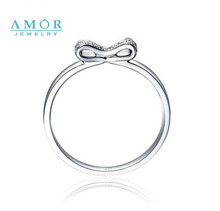 AMOR BRAND THE FLOWER OF LOVE SERIES 100 NATURAL DIAMOND 18K WHITE GOLD RING JEWELRY JBFZSJZ273