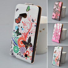 Printing Leather Case For Nokia Lumia 730 Flip Cover for Nokia 830 Phone Bag 5 Colors in Stock