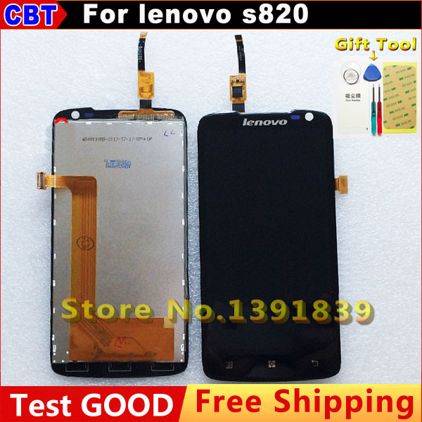 Original For lenovo s820 LCD Display touch Screen Digitizer s820 LCD Screen Tool Free Shipping