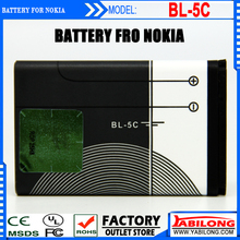 10pcs/Lot Wholesale BL-5C Mobile Phone Battery for Nokia 1000/ 1010/ 1100/ 1108/ 1110/ 1111/ 1112/ 1116/