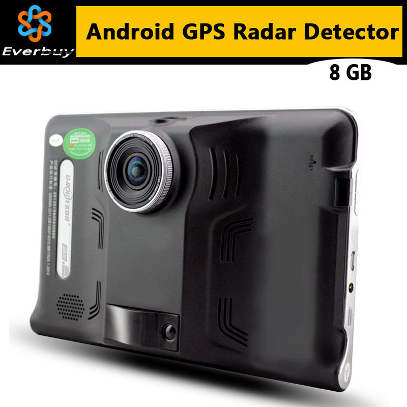New 7 inch HD Android GPS Navigation Anti Radar Detector Car DVR Camera Recorder Truck vehicle