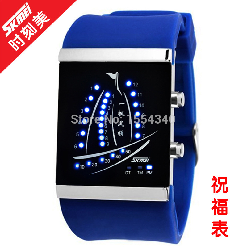 Skmei 30 м водонепроницаемый из светодиодов часы мода цифровой наручные часы топ люксовый бренд relogio masculino 1001
