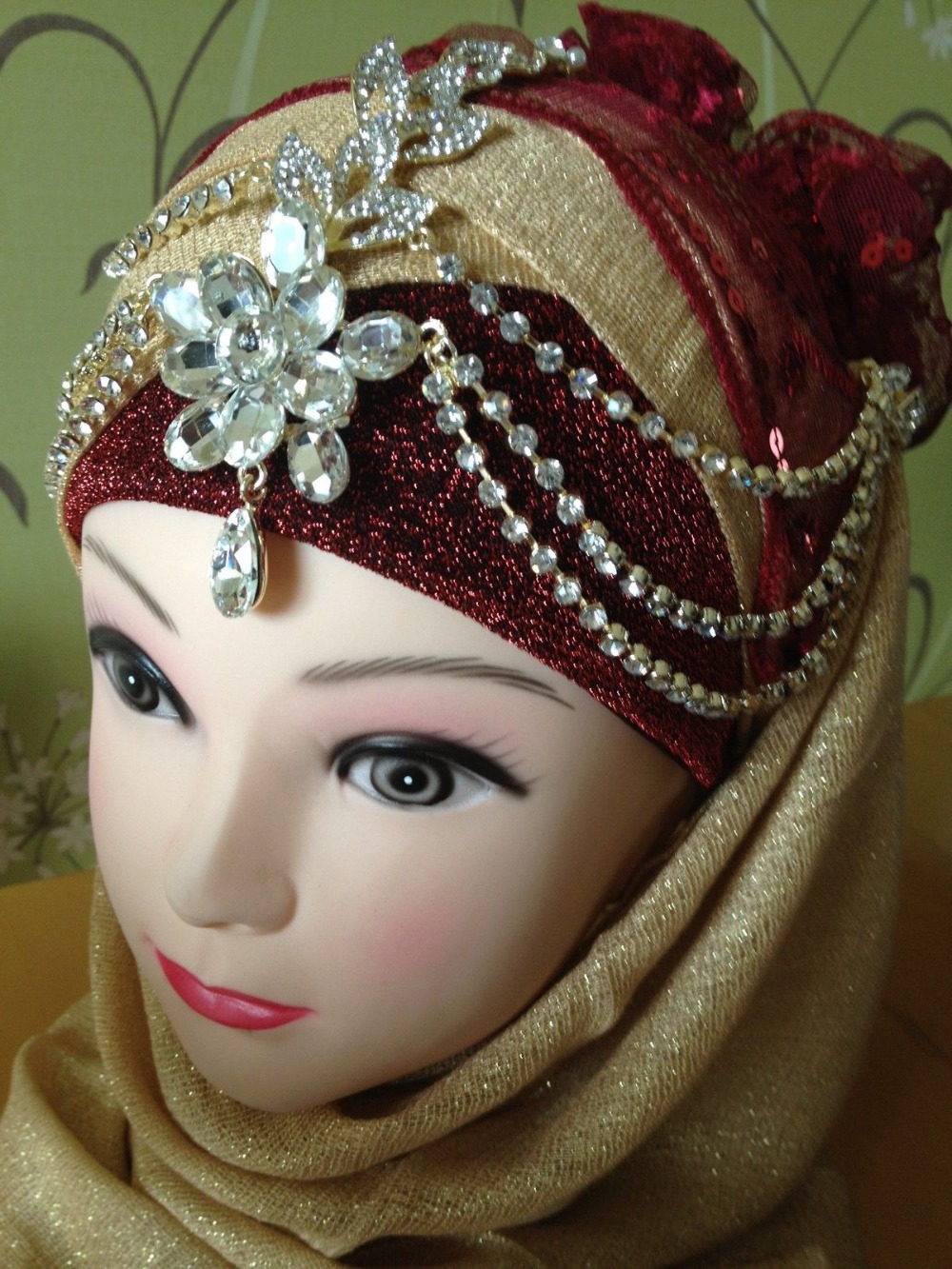 Image Result For Wedding Bridal Hijab Scarf Headpiece Tikka Image Result For Wedding Bridal Hijab Scarf Headpiece Tikka