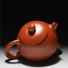 Tea pot purple sand pot in handmade size 12cm 8cm suit for tea drinking