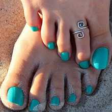 Hot Women Lady Unique Retro Silver Plated Nice Toe Ring Foot Beach Jewelry