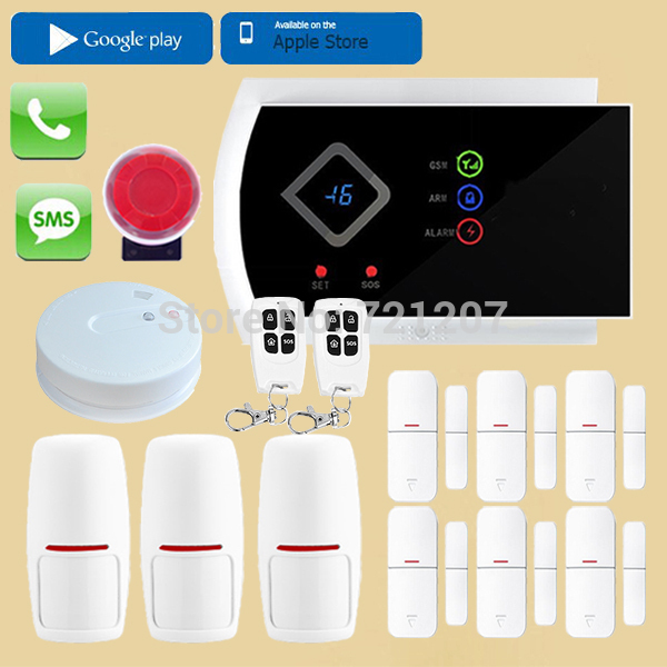 2015 New Wireless GSM Home Security Alarm Systems GSM Band 850 900 1800 1900Mhz Support APP