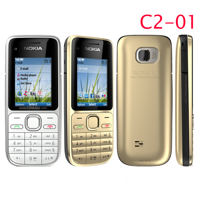 Original mobile phone Nokia C2 01 Duad Band 3G phone 3 2MP Camera FM MP3 MP4