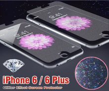 Free shipping Diamond Silver Glitter Sparkly Screen Protector for Apple iPhone 4S