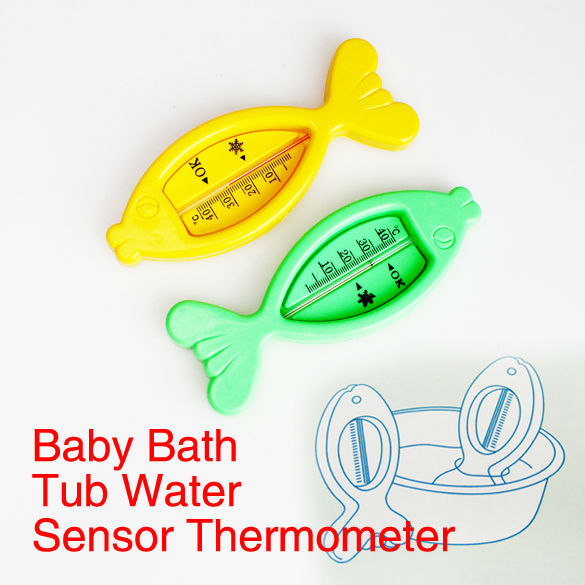 Floating Fish Lovely Plastic Float Toy Baby Bath Tub Water Sensor Thermometer S7NF 