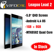 Original Leagoo Lead 2 Smartphone Quad Core MTK6582 Android 4.4 5.0” QHD 1GB RAM + 8GB ROM 13MP 3G WCDMA GPS Russian – Unlocked