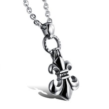 Fashion Jewelry Anchor Design Pendants Punk Rock Stainless Steel Personality Necklaces for Cool Man Box Link