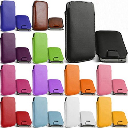 New Leather phone bags cases 13 colors Pouch Case Bag For Alcatel One Touch Idol Mini